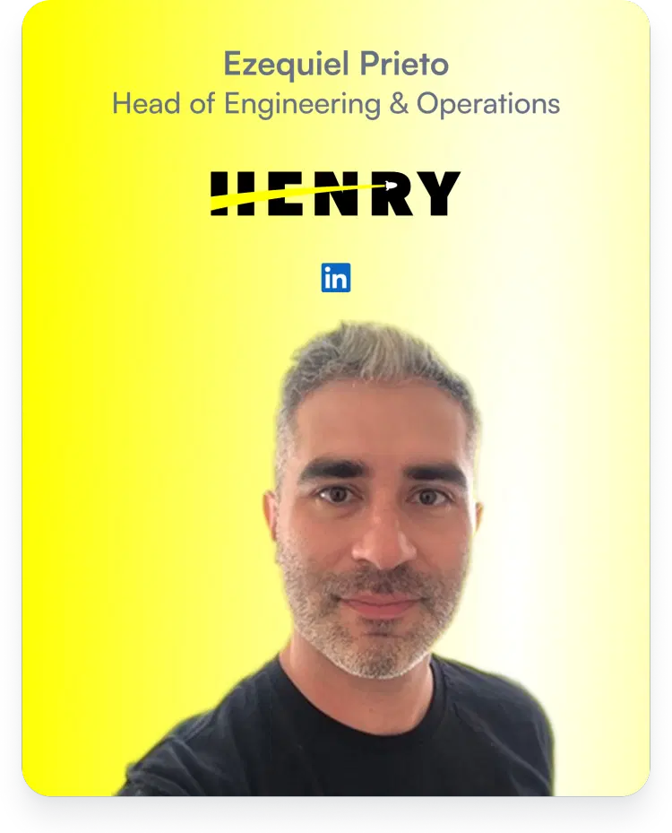 foto de Ezequiel Prieto, el experto del curso de Full Stack Development en Henry